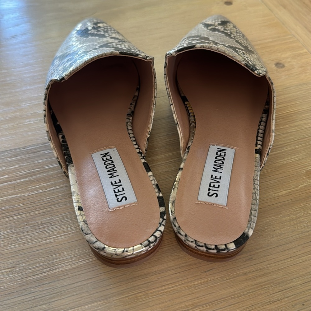 Steve Madden Snake Print Mules - Picture 4 of 5